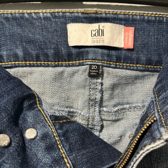 Cabi Cinch Straight Style 4521 Jeans Size 20 Lightly Distressed - Picture 5 of 6
